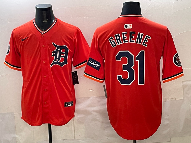 Men Detroit Tigers #31 Greene orange Game Nike MLB Jersey 2026032002->->MLB Jersey